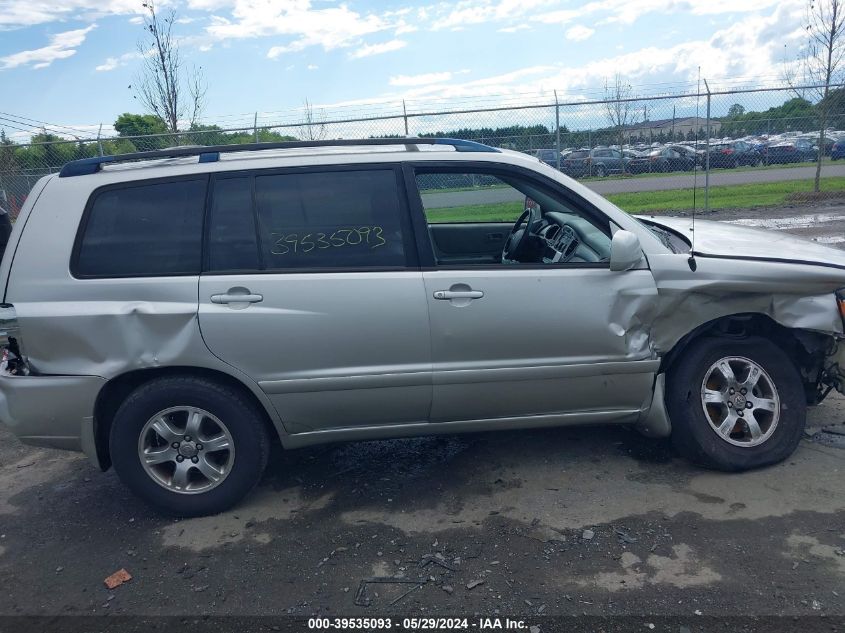 2005 Toyota Highlander V6 VIN: JTEDP21A250078458 Lot: 39535093