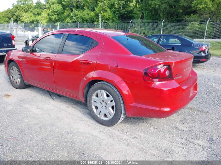 2014 Dodge Avenger Se VIN: 1C3CDZAB8EN169039 Lot: 39535129