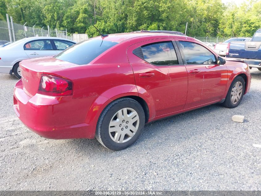 2014 Dodge Avenger Se VIN: 1C3CDZAB8EN169039 Lot: 39535129