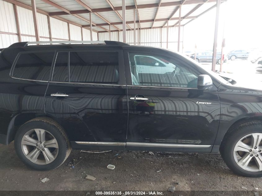 2012 Toyota Highlander Limited V6 VIN: 5TDYK3EH2CS081680 Lot: 39535135