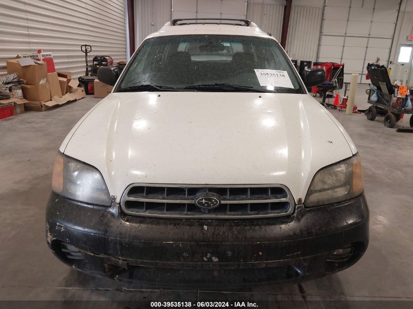 2000 Subaru Outback VIN: 453BH6653Y6623452 Lot: 39535138