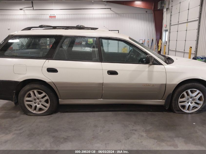2000 Subaru Outback VIN: 453BH6653Y6623452 Lot: 39535138
