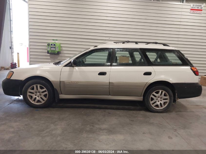 2000 Subaru Outback VIN: 453BH6653Y6623452 Lot: 39535138