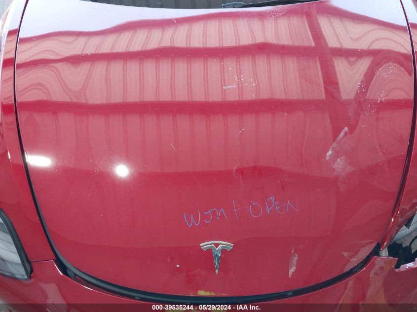 2022 Tesla Model 3 Long Range Dual Motor All-Wheel Drive VIN: 5YJ3E1EB2NF240786 Lot: 39535244