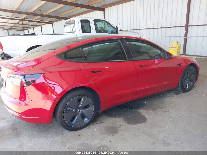 2022 Tesla Model 3 Long Range Dual Motor All-Wheel Drive VIN: 5YJ3E1EB2NF240786 Lot: 39535244