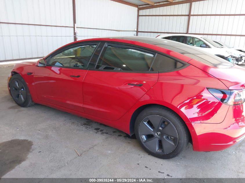 2022 Tesla Model 3 Long Range Dual Motor All-Wheel Drive VIN: 5YJ3E1EB2NF240786 Lot: 39535244