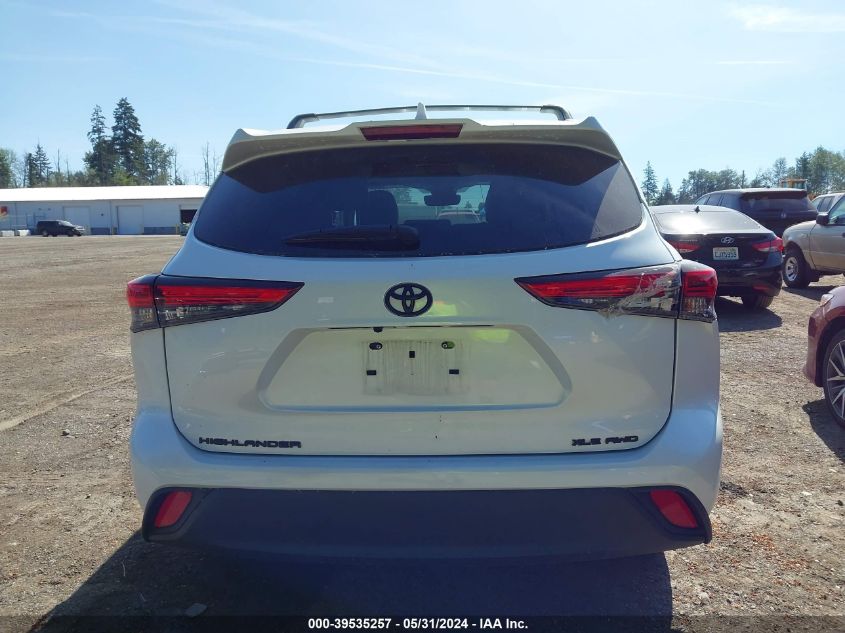 2022 Toyota Highlander Xle VIN: 5TDGZRBH5NS213252 Lot: 39535257