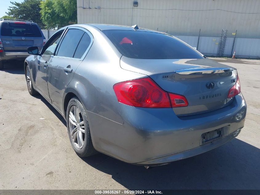 2011 Infiniti G25 Journey VIN: JN1DV6AP7BM601728 Lot: 39535267