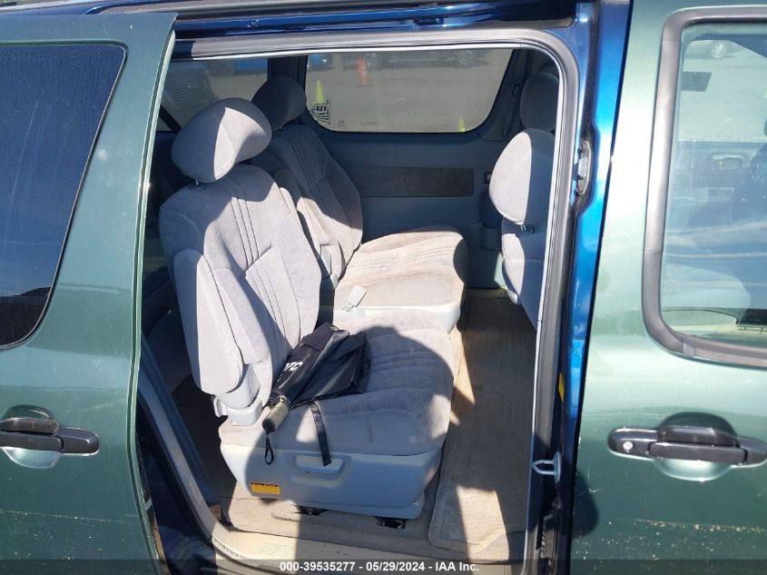 2001 Toyota Sienna Le VIN: 4T3ZF13C81U370823 Lot: 39535277