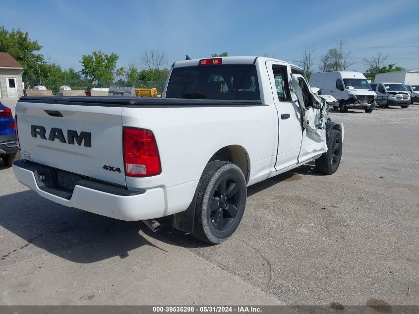 2021 Ram 1500 Classic Express Quad Cab 4X4 6'4 Box VIN: 1C6RR7FG5MS574590 Lot: 39535298