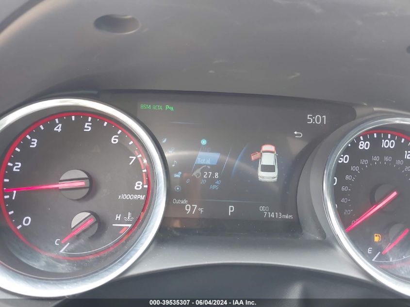 2019 Toyota Camry Xse V6 VIN: 4T1BZ1HK0KU022842 Lot: 39535307