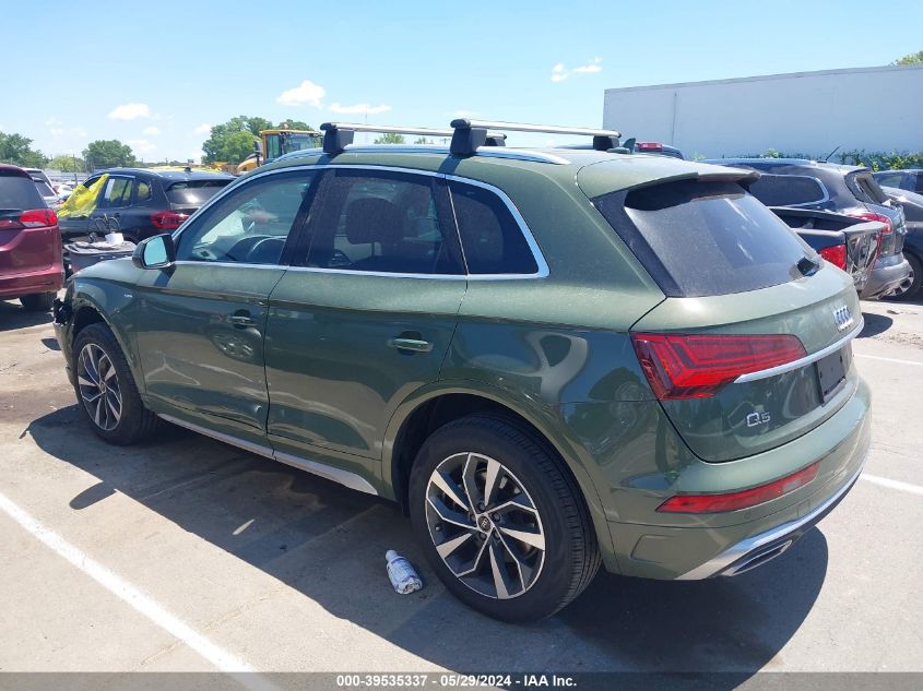 2023 Audi Q5 Premium Plus 45 Tfsi S Line Quattro VIN: WA1EAAFY7P2098605 Lot: 39535337