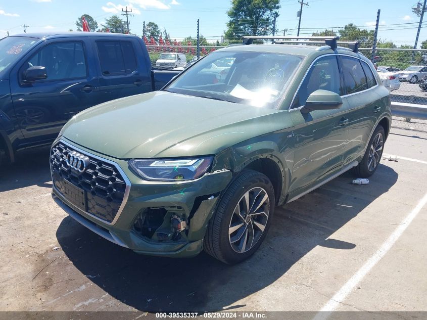 2023 Audi Q5 Premium Plus 45 Tfsi S Line Quattro VIN: WA1EAAFY7P2098605 Lot: 39535337