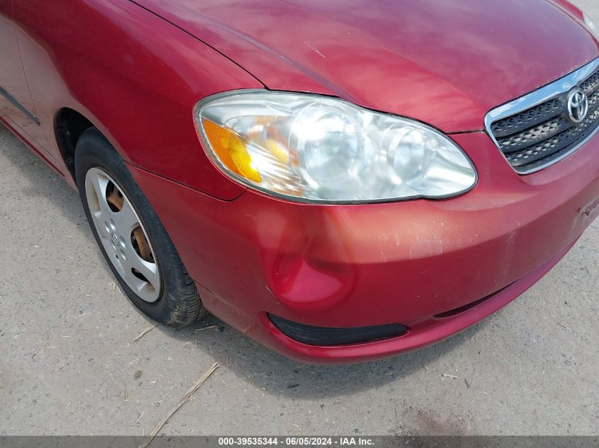 2008 Toyota Corolla Ce VIN: 2T1BR32E08C860765 Lot: 39535344