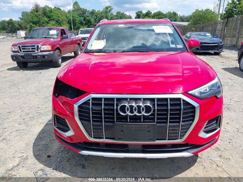 2020 Audi Q3 Premium 45 Tfsi Quattro Tiptronic VIN: WA1AECF37L1046961 Lot: 39535354