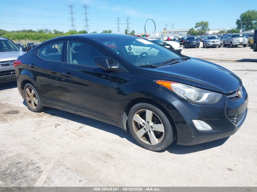 2013 Hyundai Elantra Gls VIN: KMHDH4AE8DU927186 Lot: 39535361