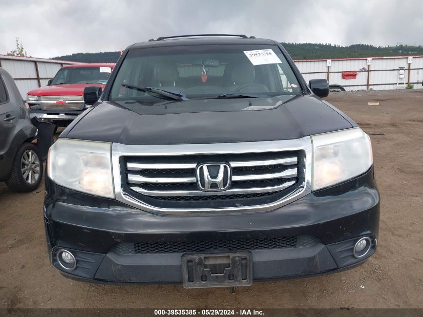 2012 Honda Pilot Ex-L VIN: 5FNYF4H5XCB073536 Lot: 39535385