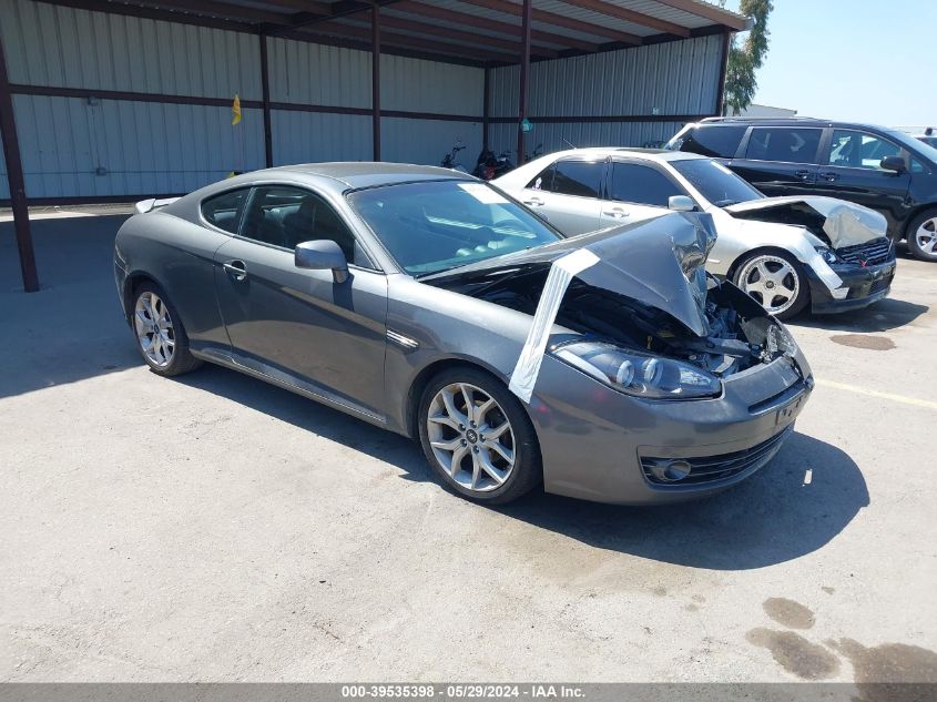 2007 Hyundai Tiburon Gt/Gt Limited/Se VIN: KMHHN66F17U236299 Lot: 39535398