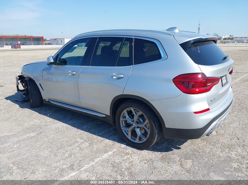2020 BMW X3 SDRIVE30I VIN: 5UXTY3C08L9B62107