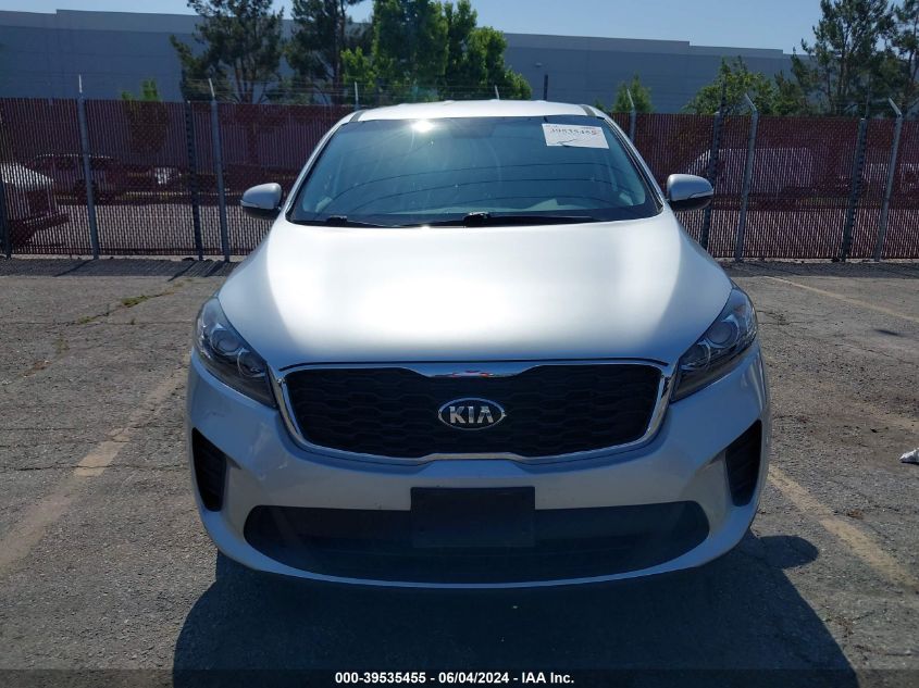 2019 Kia Sorento 2.4L Lx VIN: 5XYPG4A31KG542926 Lot: 39535455