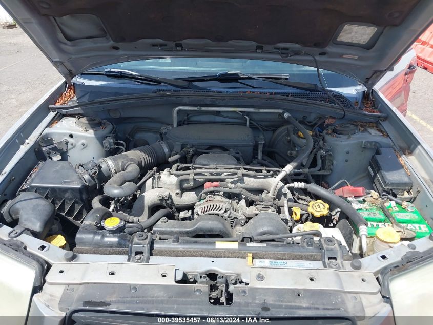 2006 Subaru Forester 2.5X VIN: JF1SG63626H737613 Lot: 39535457