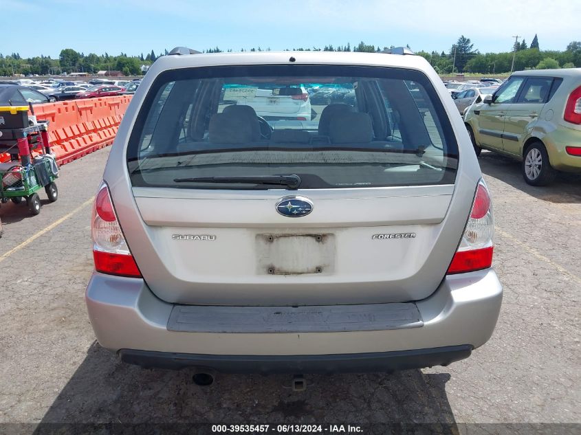 2006 Subaru Forester 2.5X VIN: JF1SG63626H737613 Lot: 39535457
