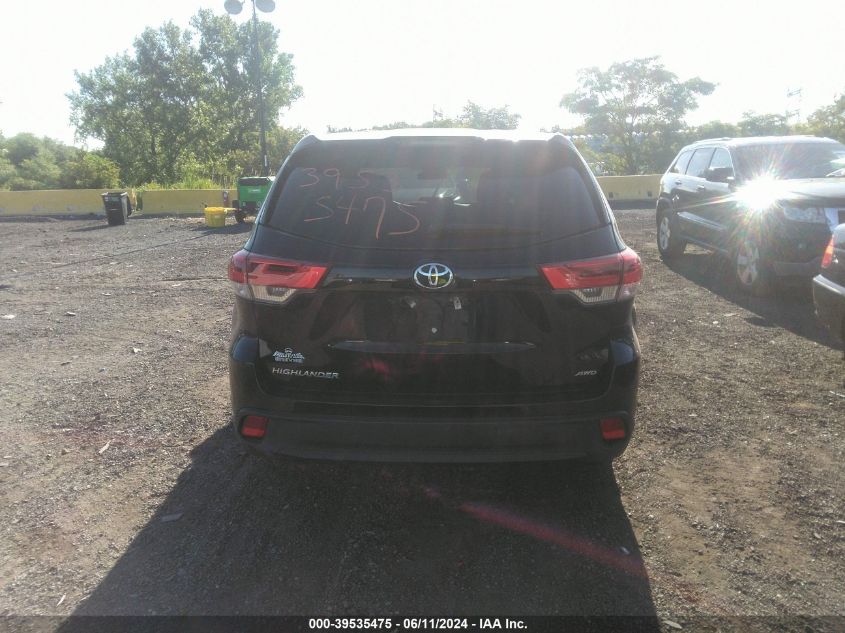 2018 Toyota Highlander Le VIN: 5TDBZRFH4JS909969 Lot: 39535475