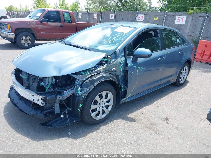 2022 Toyota Corolla Le VIN: 5YFEPMAE1NP360393 Lot: 39535479