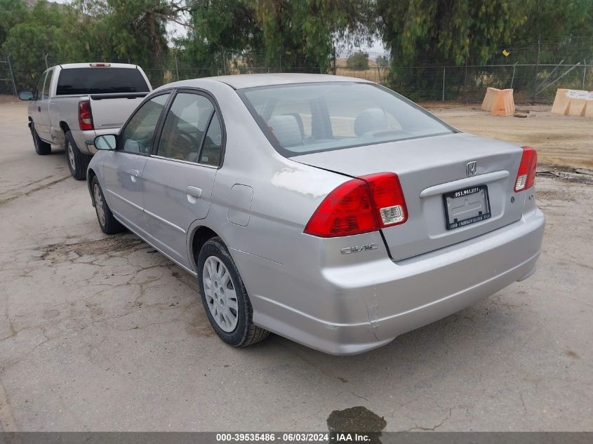 2005 Honda Civic Lx VIN: JHMES16535S000724 Lot: 39535486