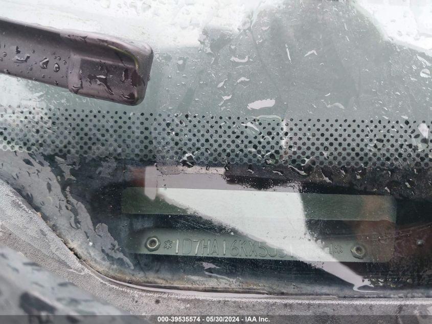 2005 Dodge Ram 1500 St VIN: 1D7HA16KX5J513634 Lot: 39535574