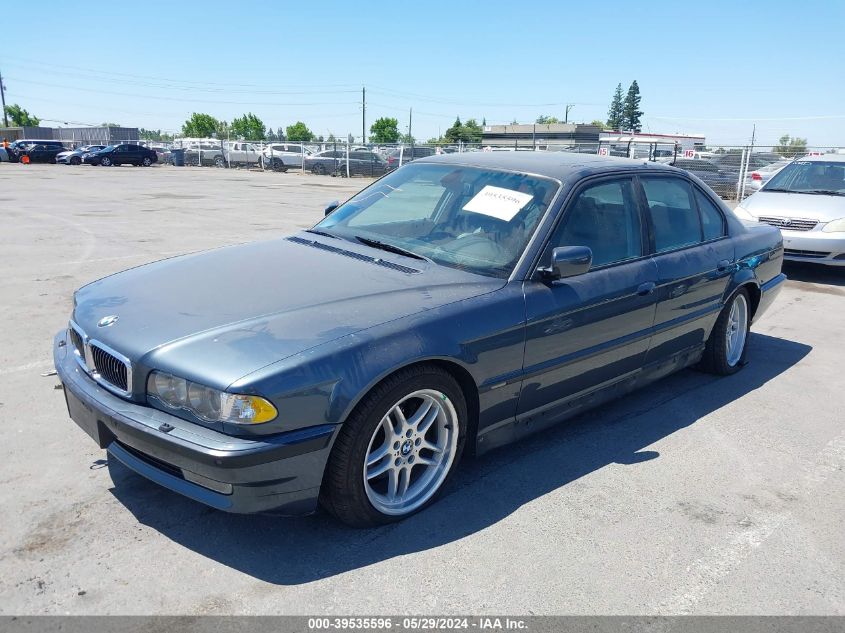 2001 BMW 740Ia VIN: WBAGG83431DN86210 Lot: 39535596