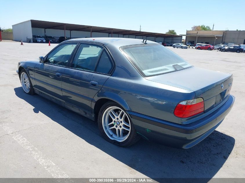 2001 BMW 740Ia VIN: WBAGG83431DN86210 Lot: 39535596