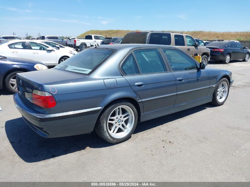 2001 BMW 740Ia VIN: WBAGG83431DN86210 Lot: 39535596