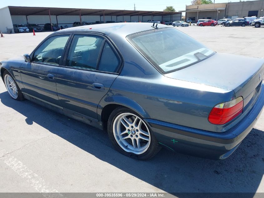 2001 BMW 740Ia VIN: WBAGG83431DN86210 Lot: 39535596