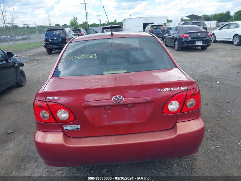 2008 Toyota Corolla Ce VIN: 2T1BR32E08C876044 Lot: 39535633