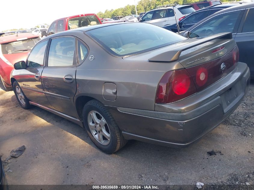 2003 Chevrolet Impala Ls VIN: 2G1WH52K339310029 Lot: 39535659