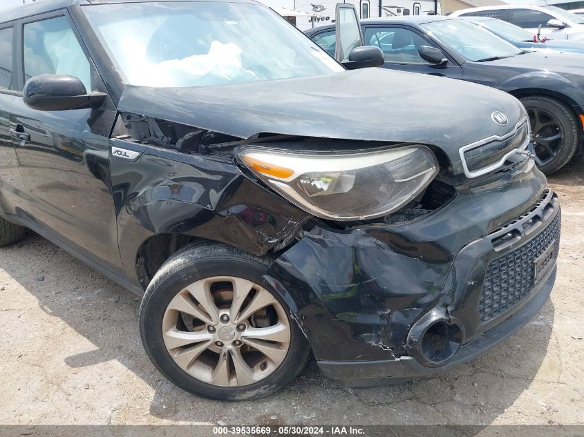 2016 Kia Soul + VIN: KNDJP3A55G7260875 Lot: 39535669