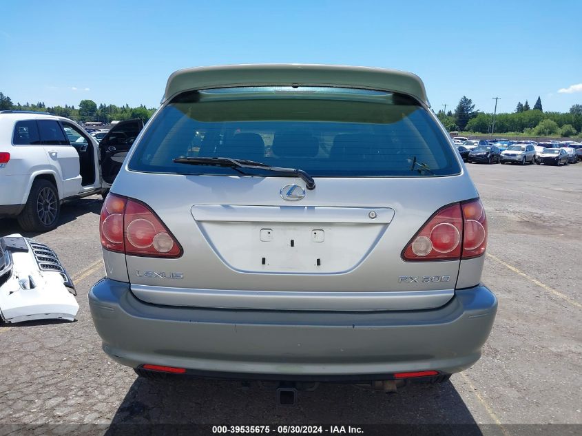 2000 Lexus Rx 300 VIN: JT6HF10U2Y0138412 Lot: 39535675