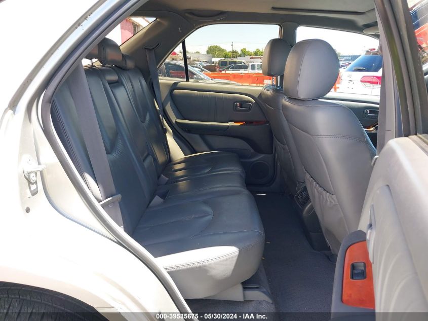 2000 Lexus Rx 300 VIN: JT6HF10U2Y0138412 Lot: 39535675