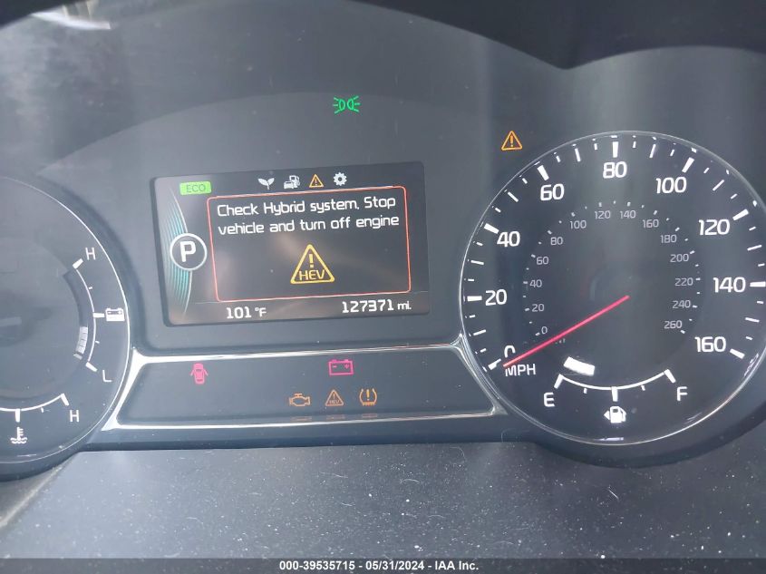 2014 Kia Optima Hybrid Lx VIN: KNAGM4AD1E5062963 Lot: 39535715