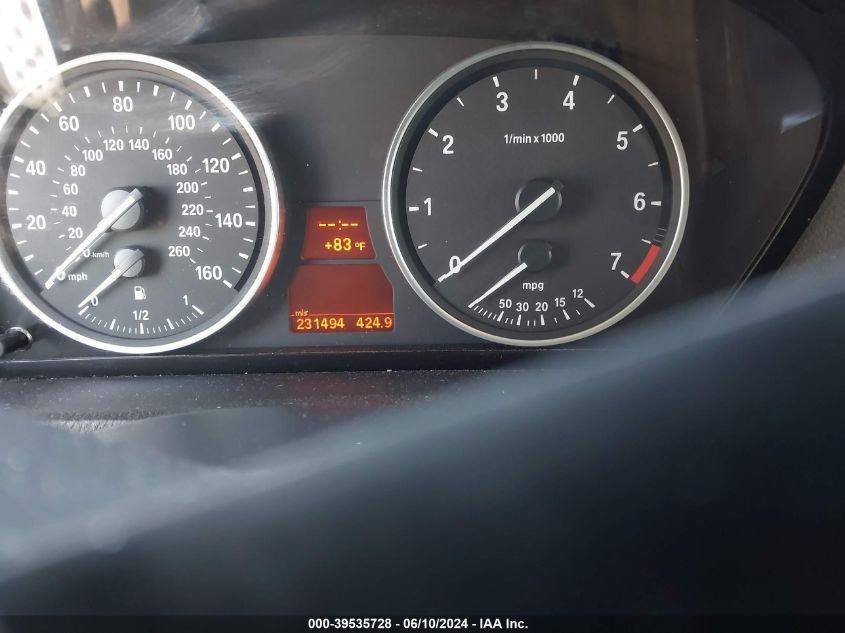 2009 BMW X5 xDrive48I VIN: 5UXFE835X9L168742 Lot: 39535728