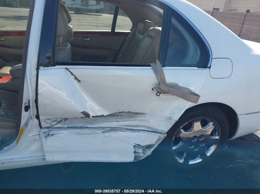 2001 Lexus Ls 430 VIN: JTHBN30F310004785 Lot: 39535757