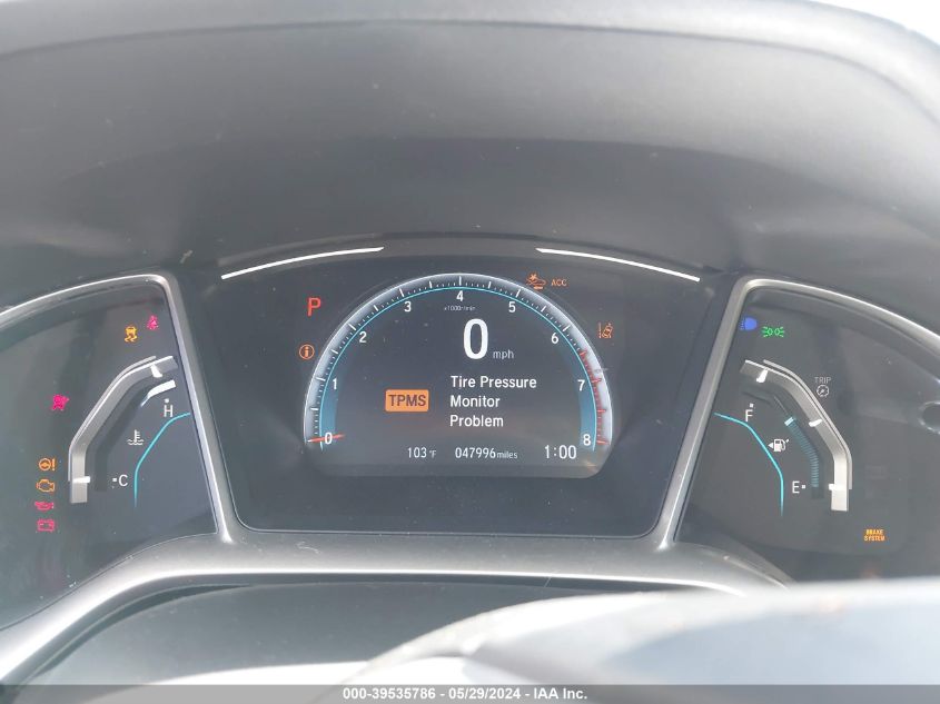 2019 Honda Civic Ex VIN: 19XFC1F38KE017972 Lot: 39535786