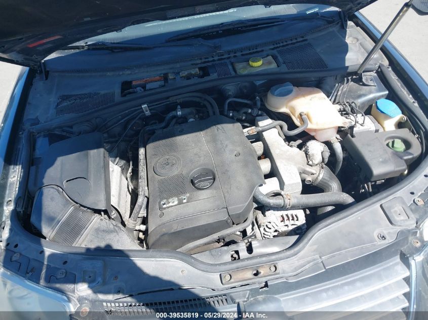 2002 Volkswagen Passat Gls VIN: WVWPD63B62P129695 Lot: 39535819