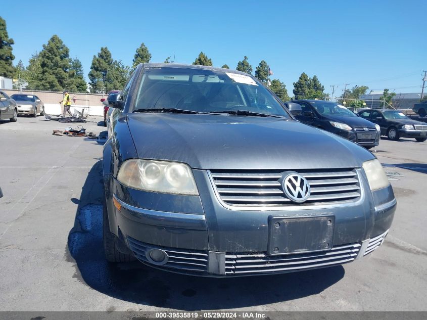 2002 Volkswagen Passat Gls VIN: WVWPD63B62P129695 Lot: 39535819