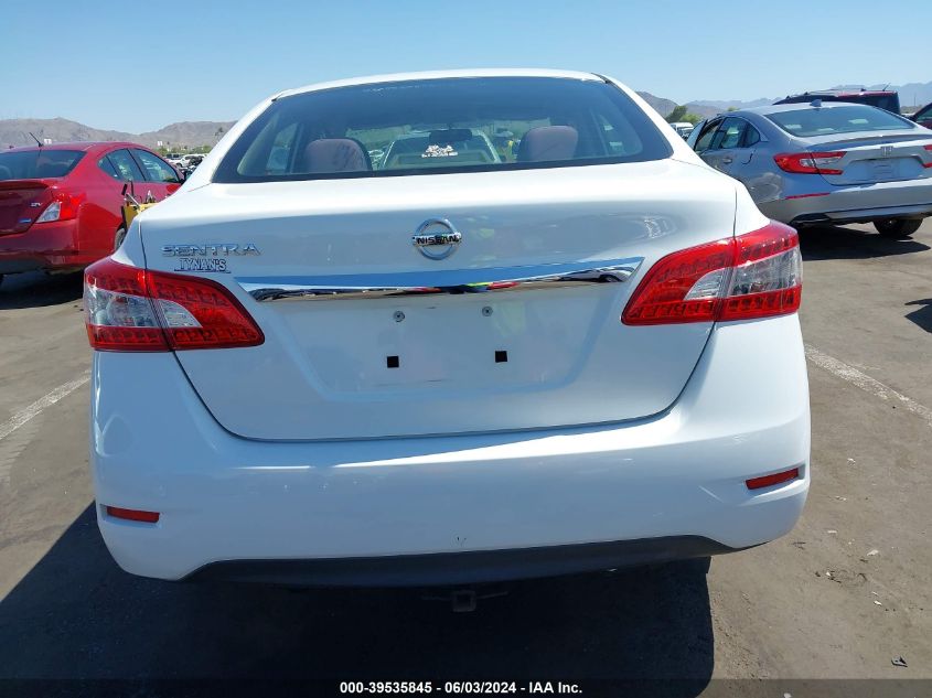 2015 Nissan Sentra S VIN: 3N1AB7AP9FY305582 Lot: 39535845