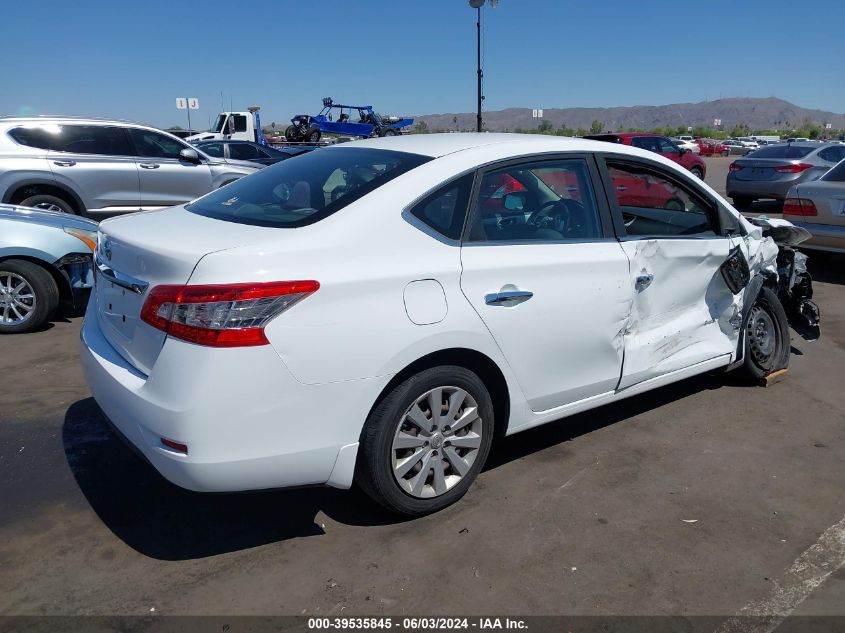 2015 Nissan Sentra S VIN: 3N1AB7AP9FY305582 Lot: 39535845