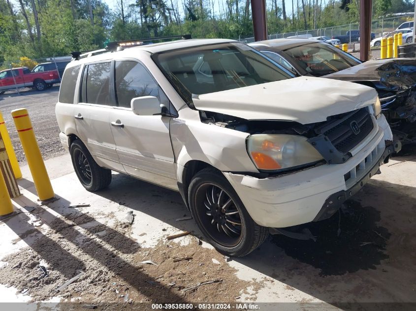 2003 Honda Pilot Ex VIN: 2HKYF18423H581734 Lot: 39535850