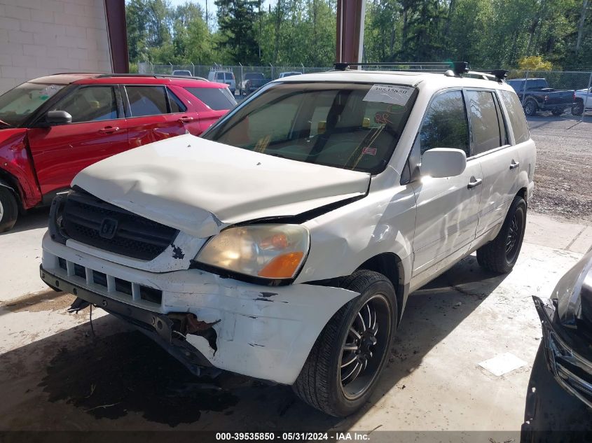 2003 Honda Pilot Ex VIN: 2HKYF18423H581734 Lot: 39535850