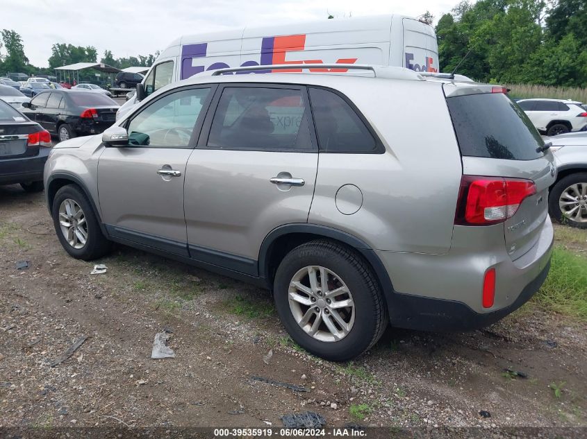 2014 Kia Sorento Lx VIN: 5XYKT3A63EG546975 Lot: 39535919